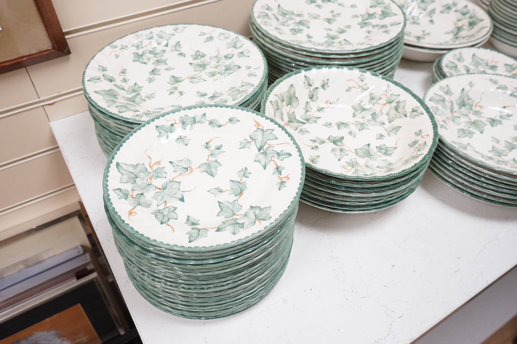 A BHS Country Vine dinner, tea and breakfast set to include tureens, teapot and dinner plates.